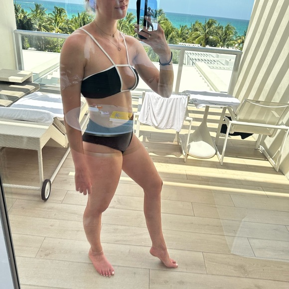 House of Harlow 1960 x REVOLVE Jill Top and High Waist Bottoms Bikini Black - Picture 9 of 9